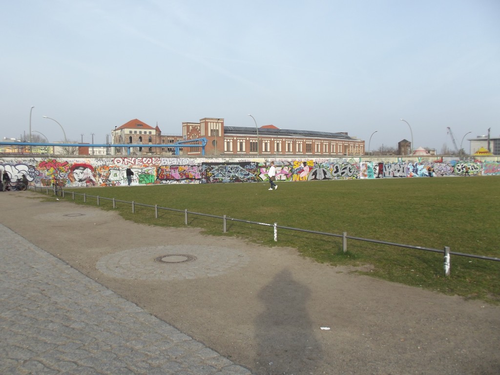 Berlin Wall, part of the East Side Gallery. This longest remaining section of the wall has been decorated as a work of art.