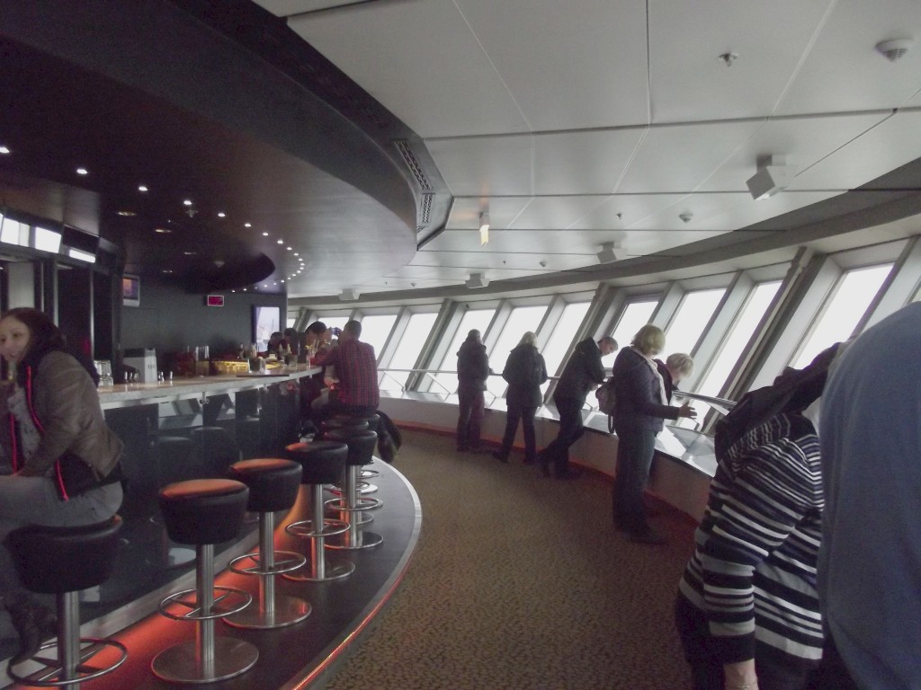 Viewing gallery in the Fernshenturm. There is a revolving restaurant on the floor above but it is by reservation only.