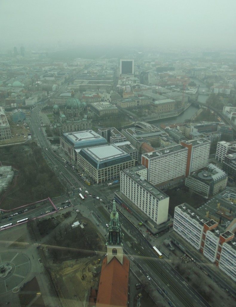 View from the Fernsehenturm, facing west