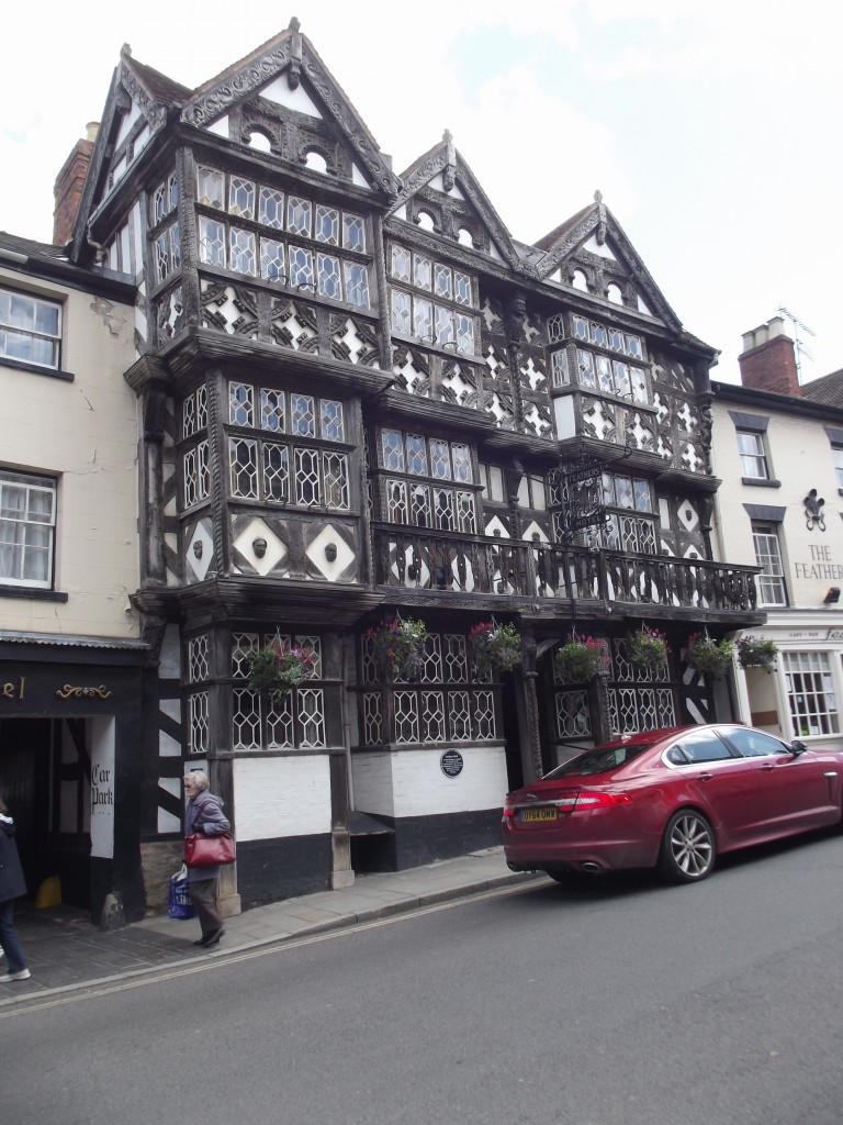 The famous Feathers Hotel, Ludlow – one of not many British pubs that have their own Wikipedia article!
