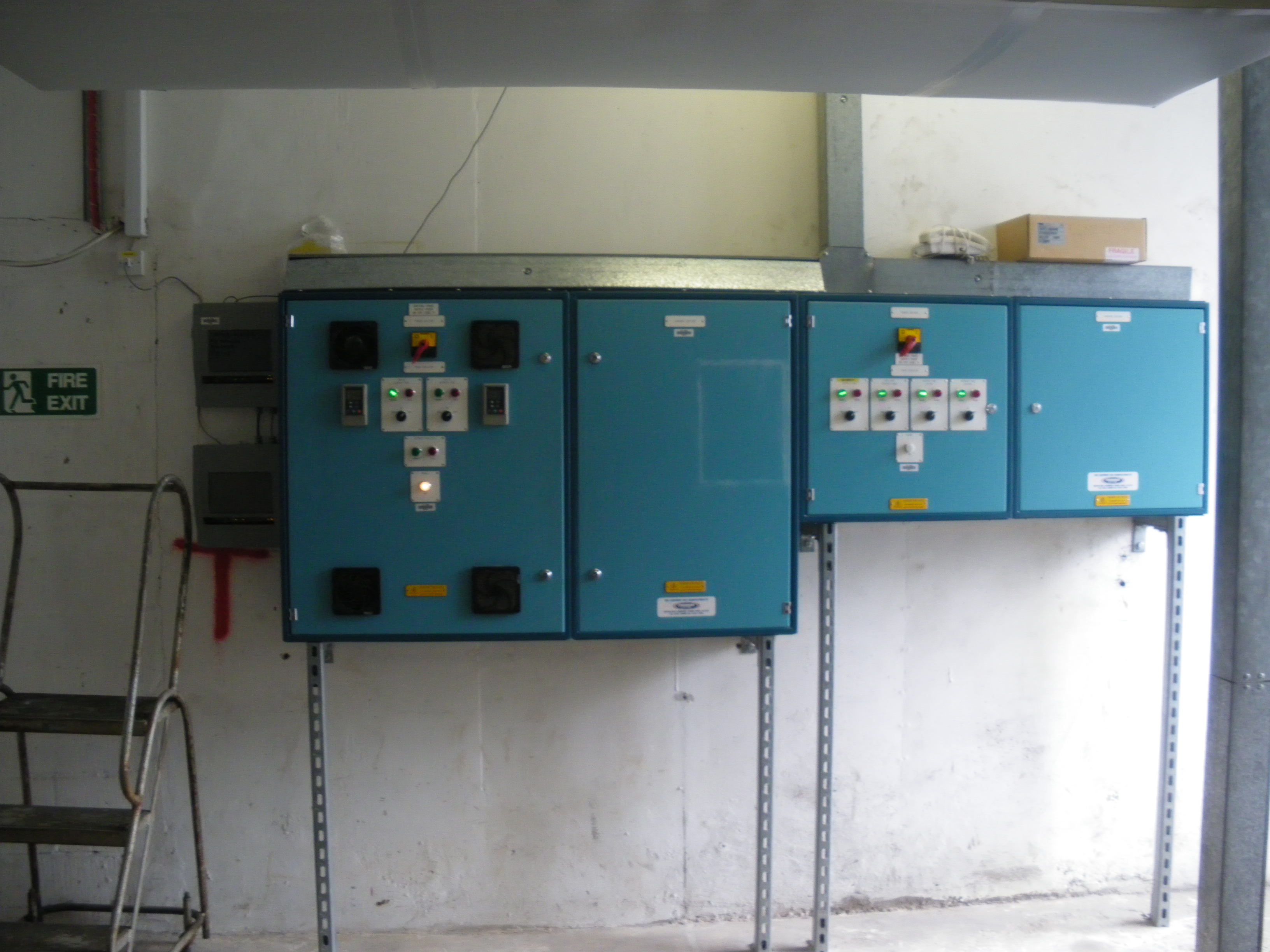 Control panel for new Reception area ventilation plant