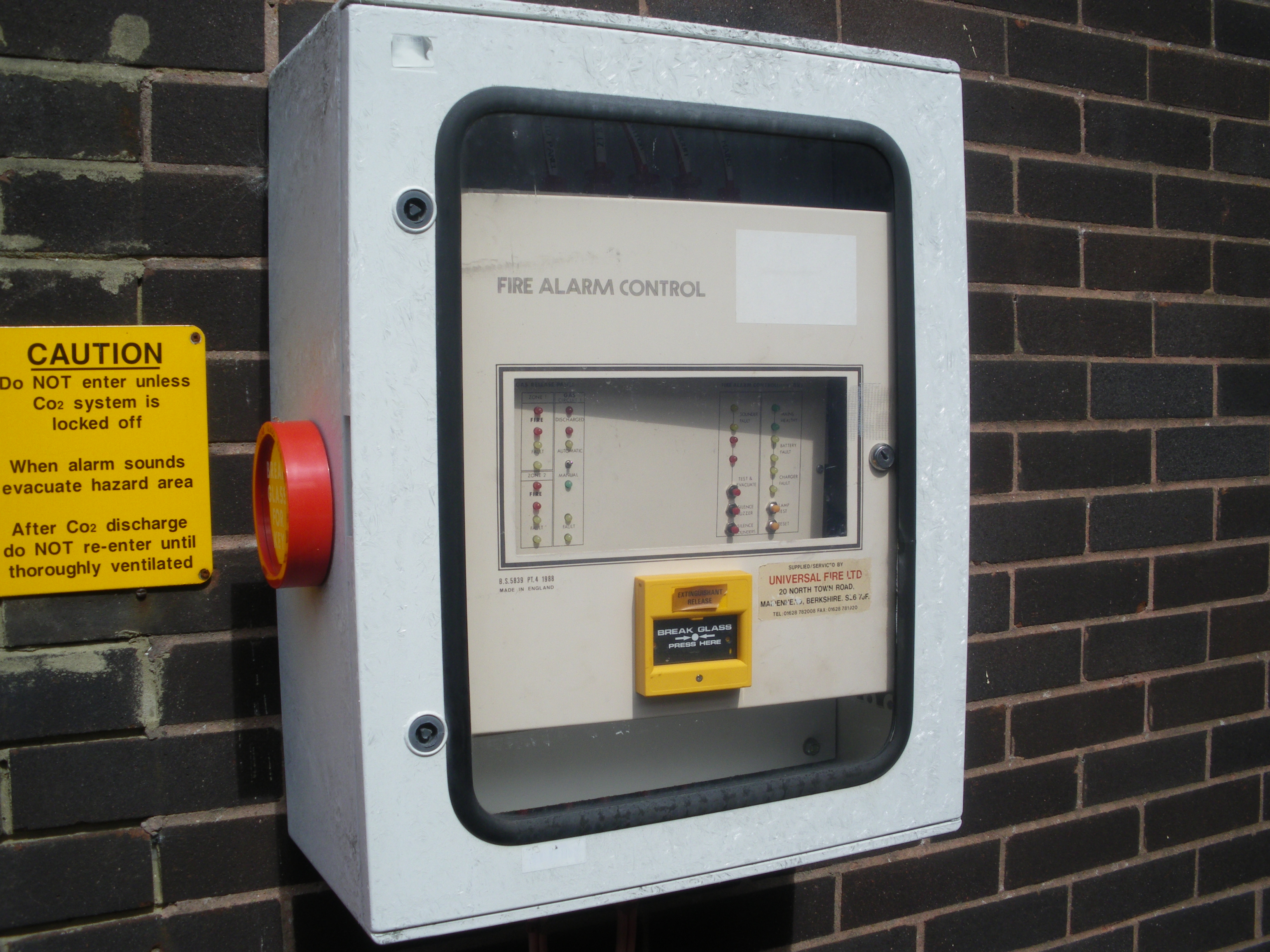 Substation CO² fire suppression system