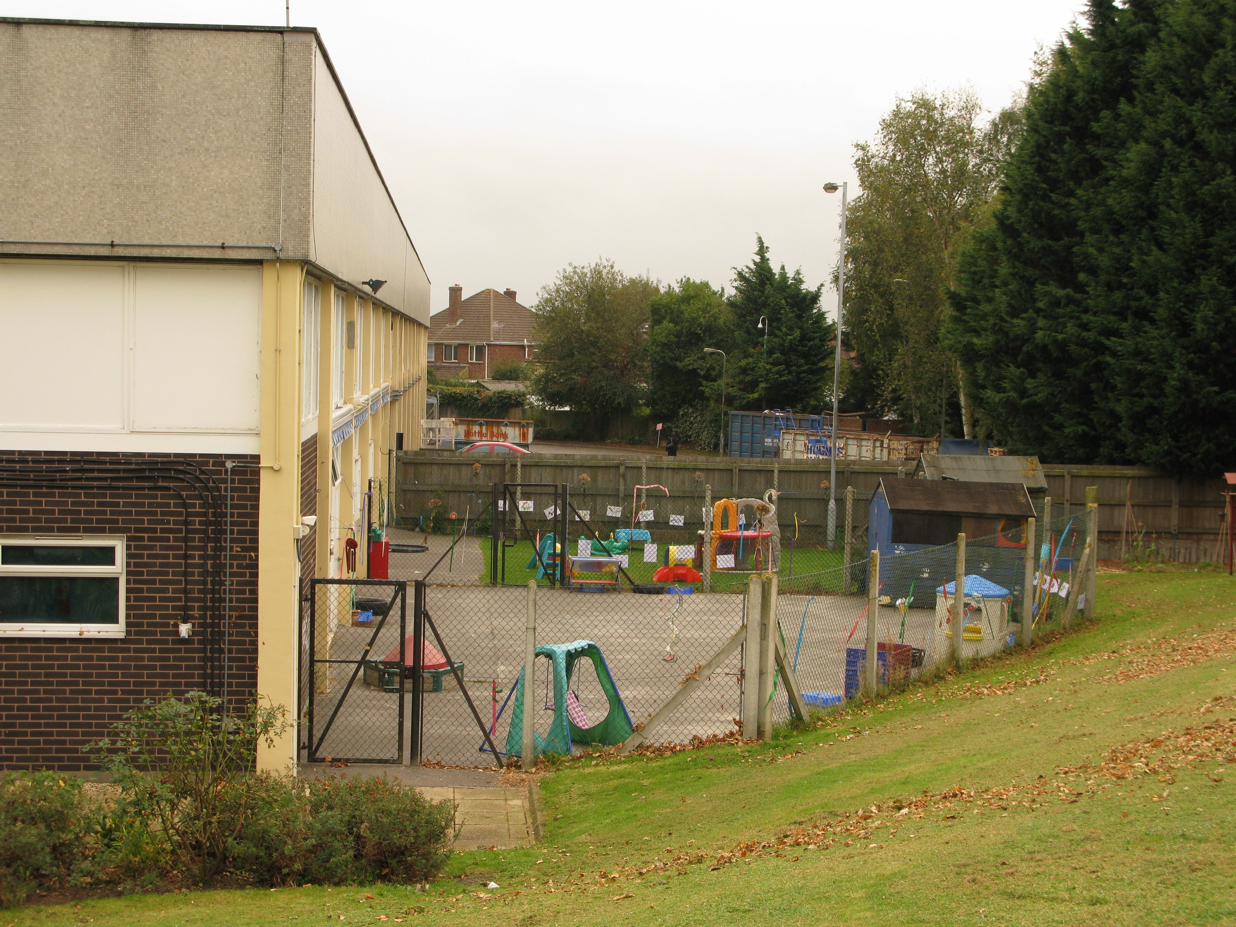 The nursery's playground area behind Services Block.
