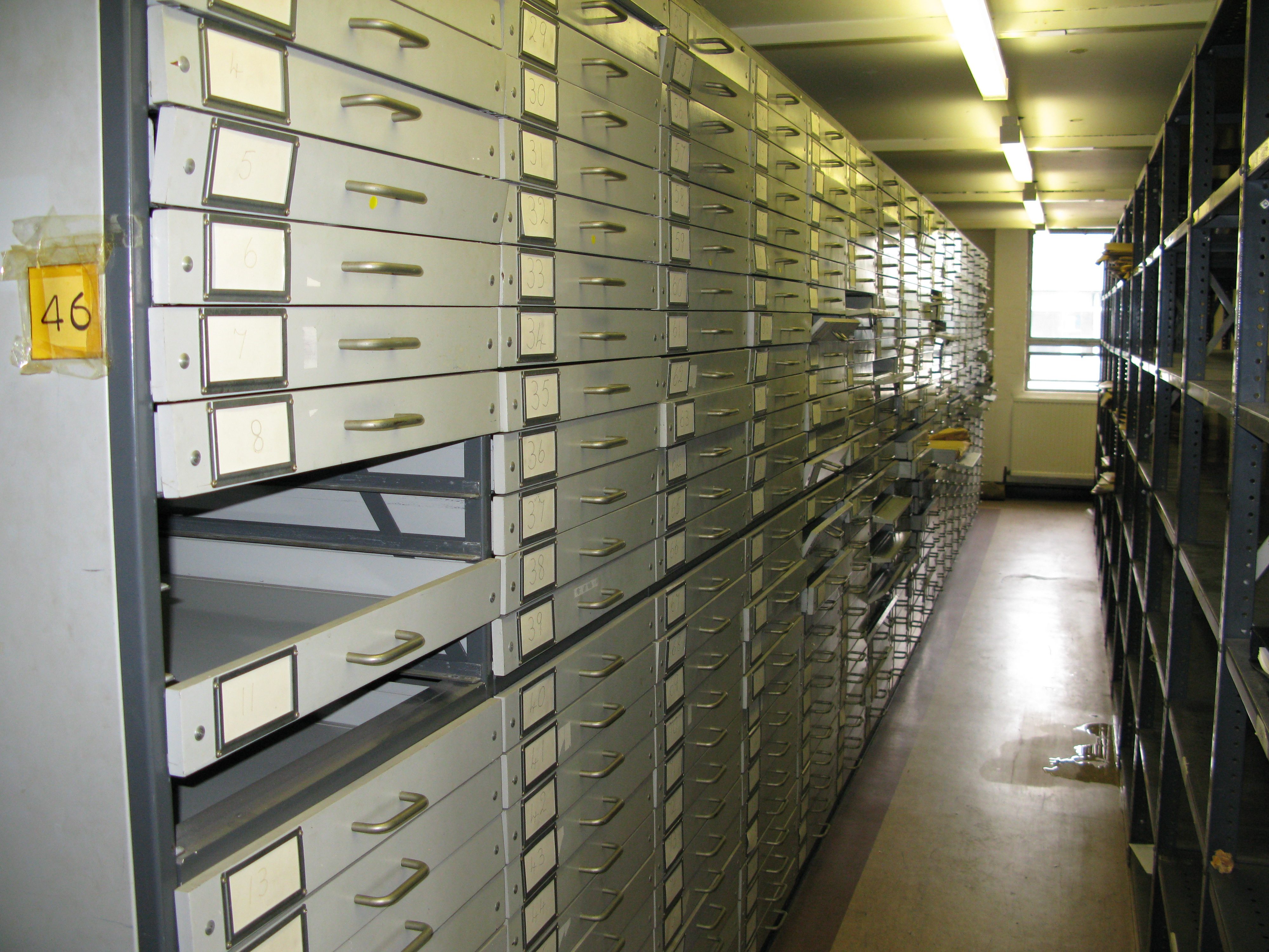 W301 Manuscript Store - storage drawers