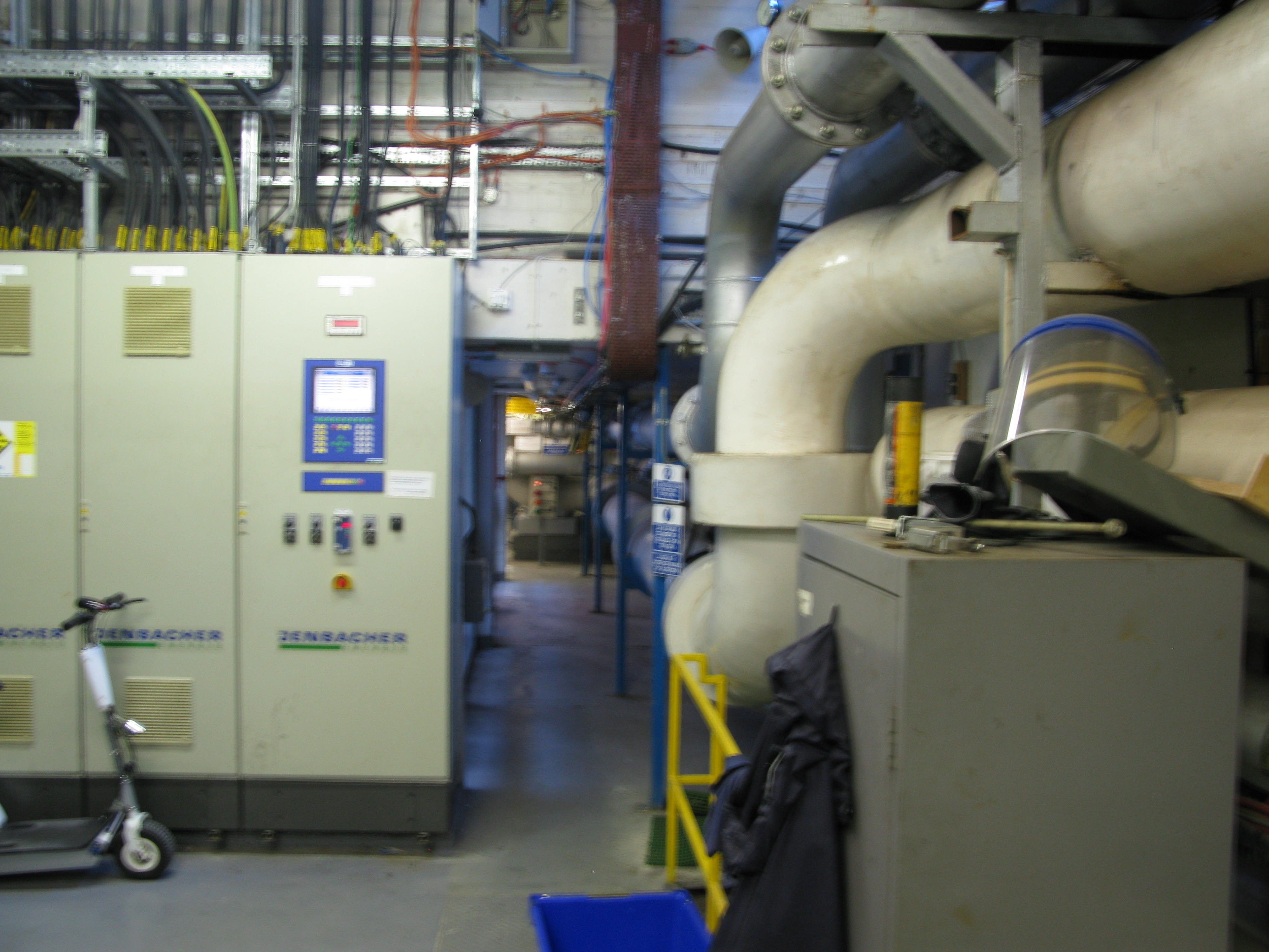 CHP control panels and Chilled Water mains