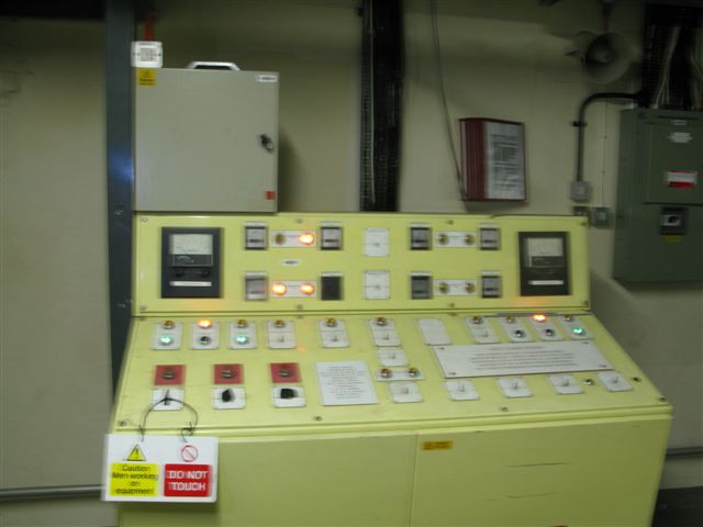 Control panel for the Refrigeration Plant pumps