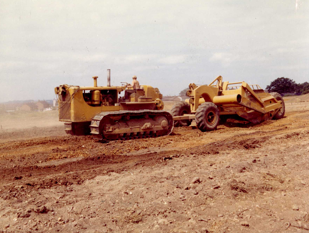 Construction work commences at Maybush in summer 1964