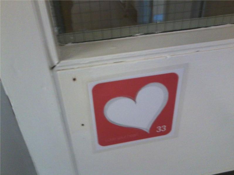 Love Your heart sticker, 16 Jul 2011