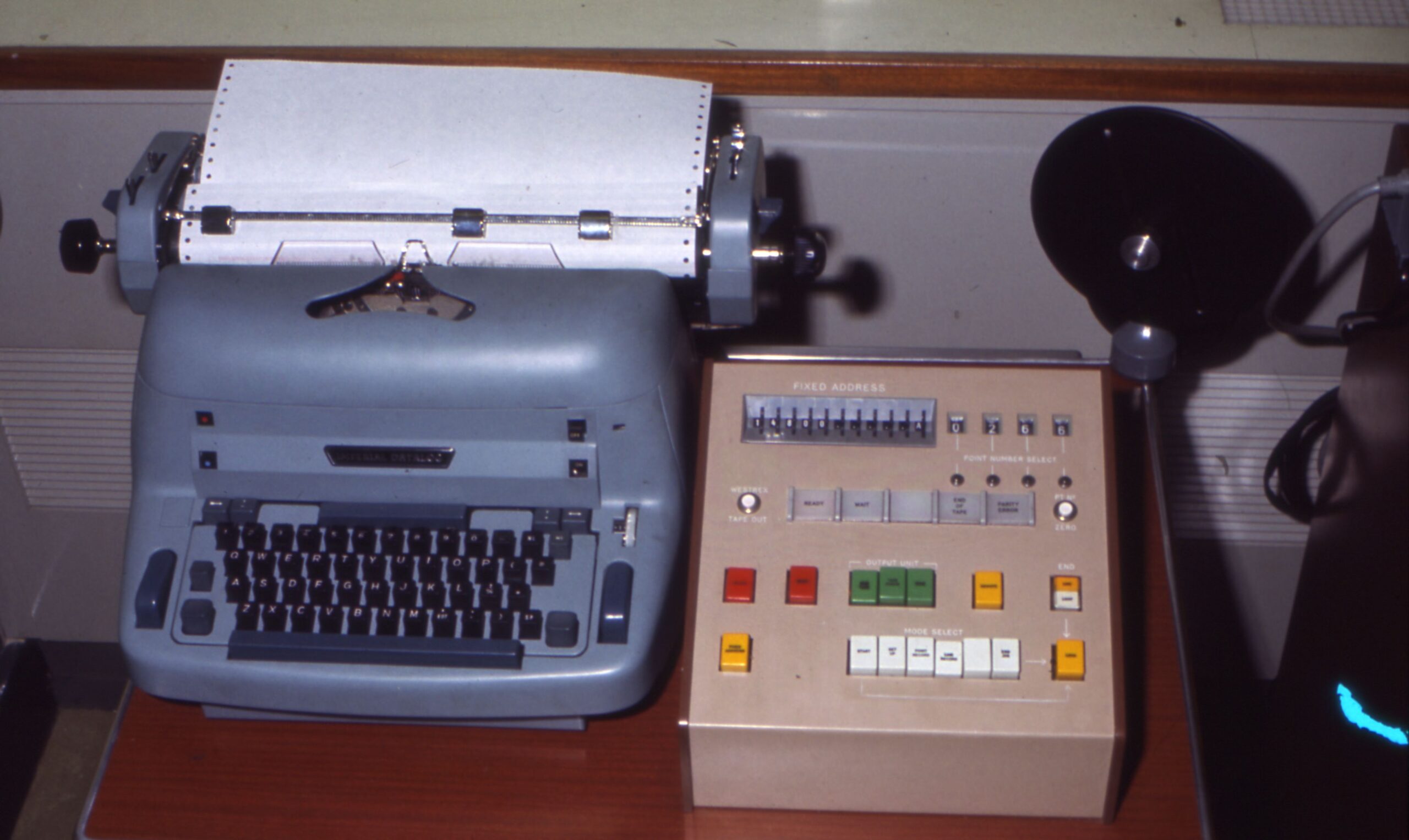 Experimental digitising equipment, 1971