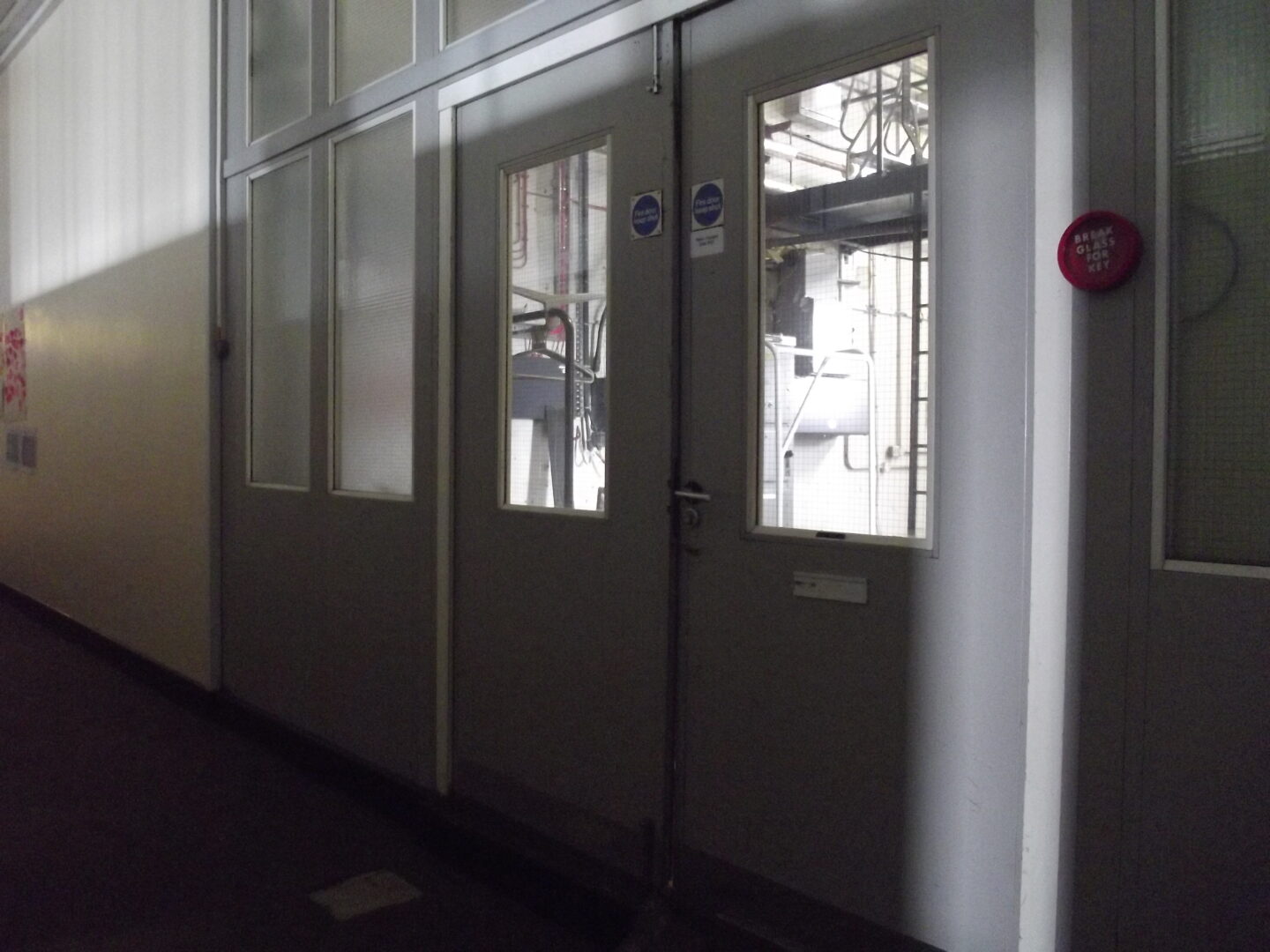 Entrance/partitions to W401 plant room, 24 Sep 2011