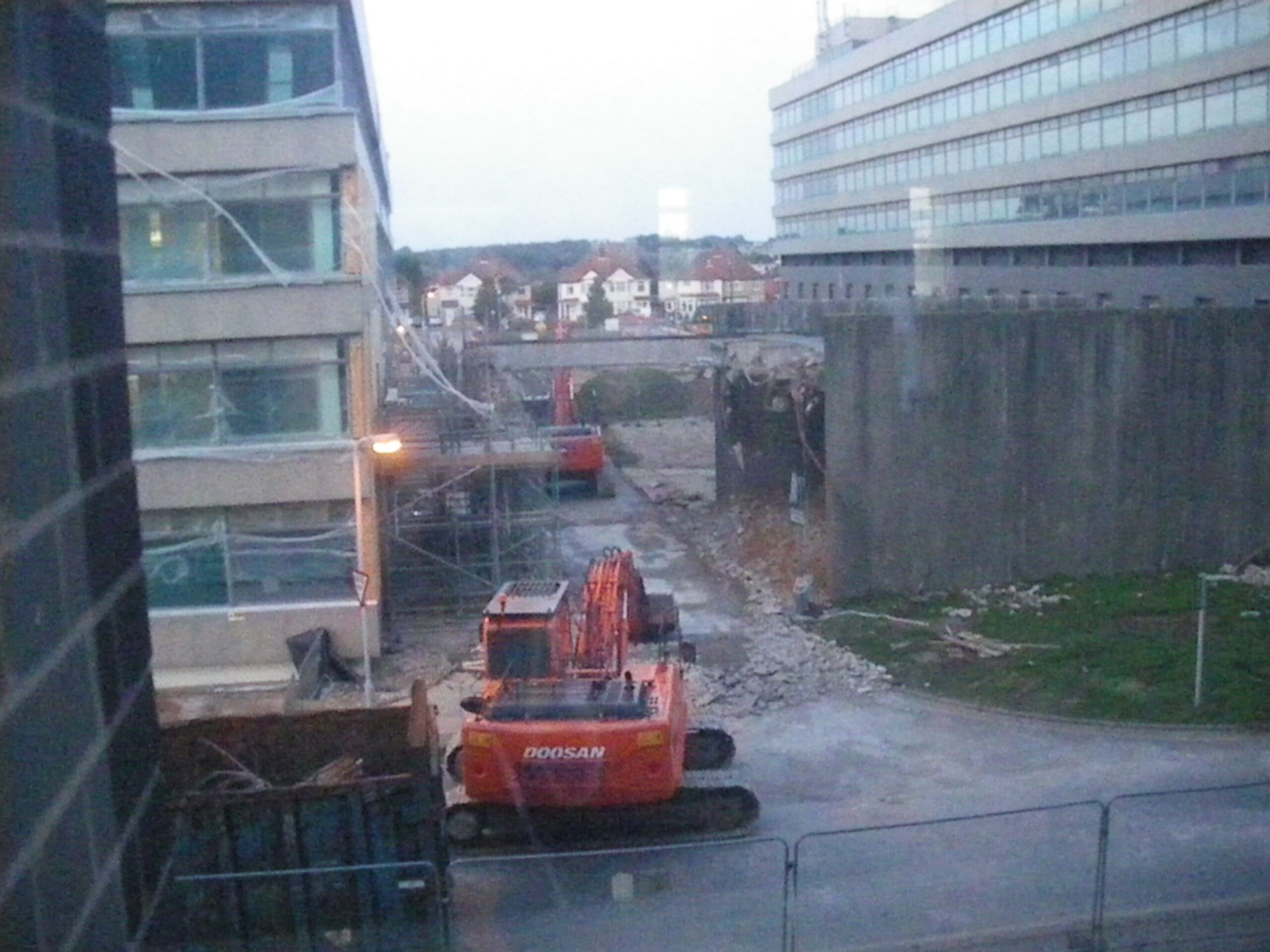 Demolition of Porte Cochere, 13 Sep 2011