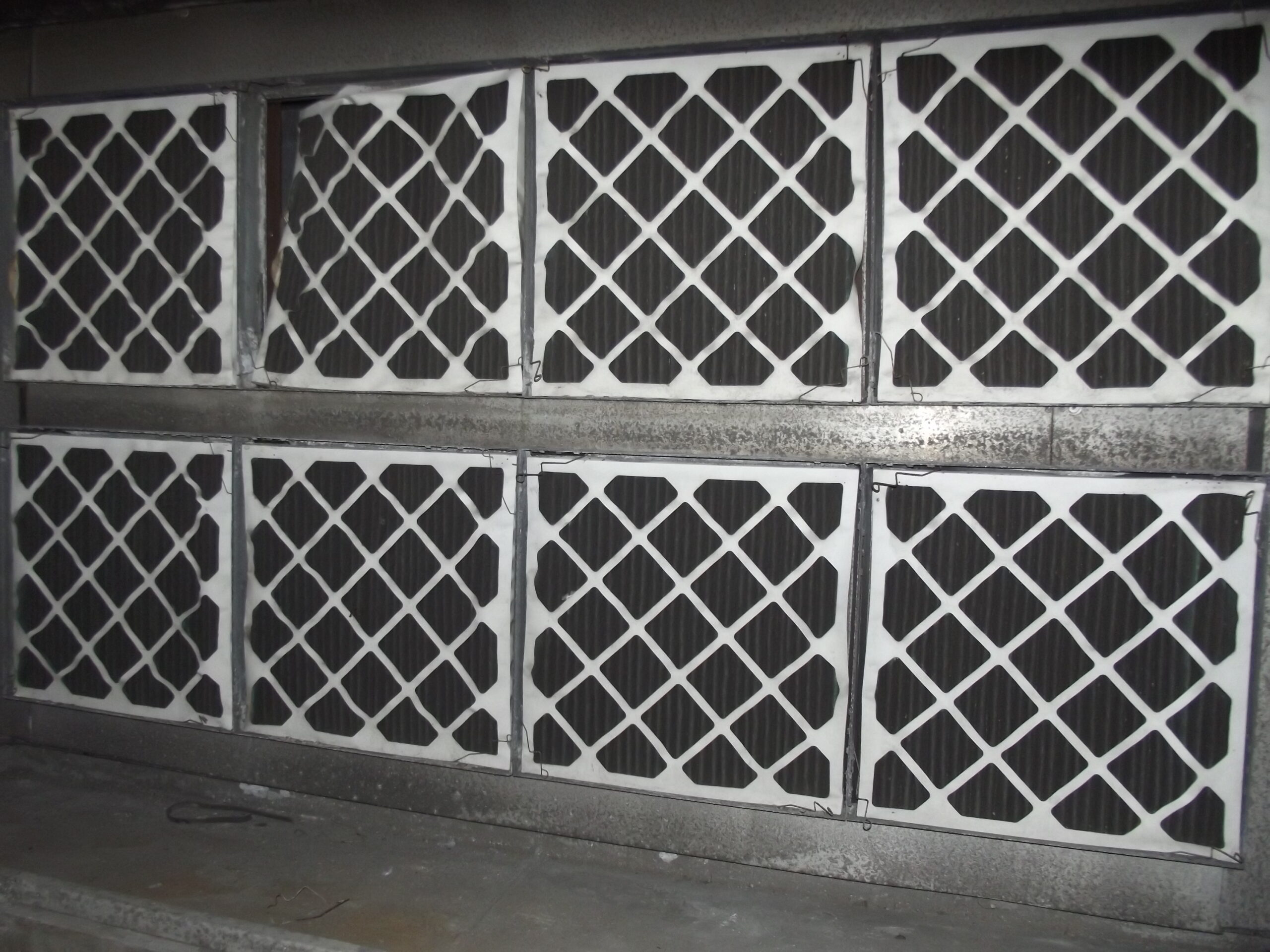 Air handling unit in E Core Penthouse - filters