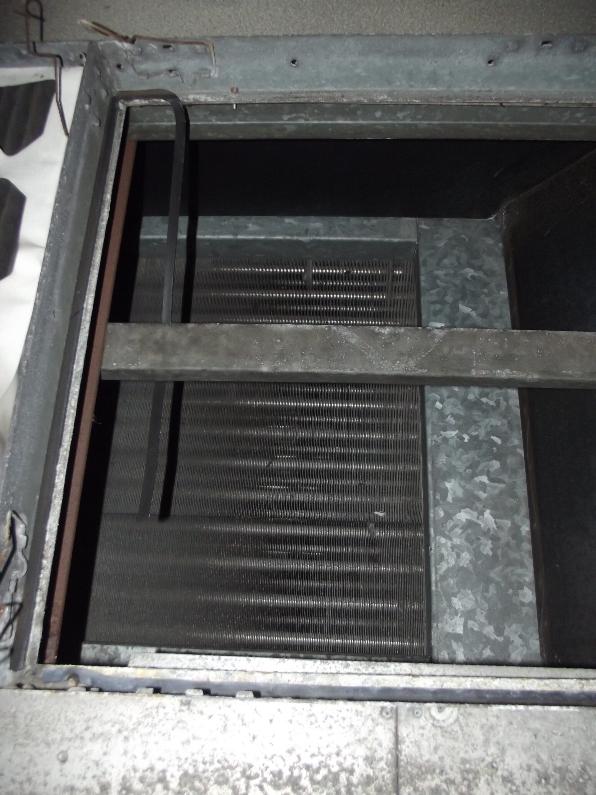 Air handling unit in E Core Penthouse - heater battery