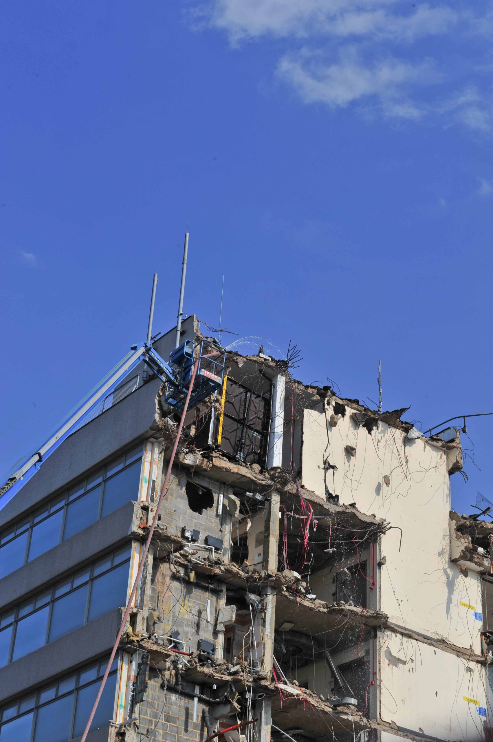 Demolition of C Core Penthouse - 2 Apr 2012