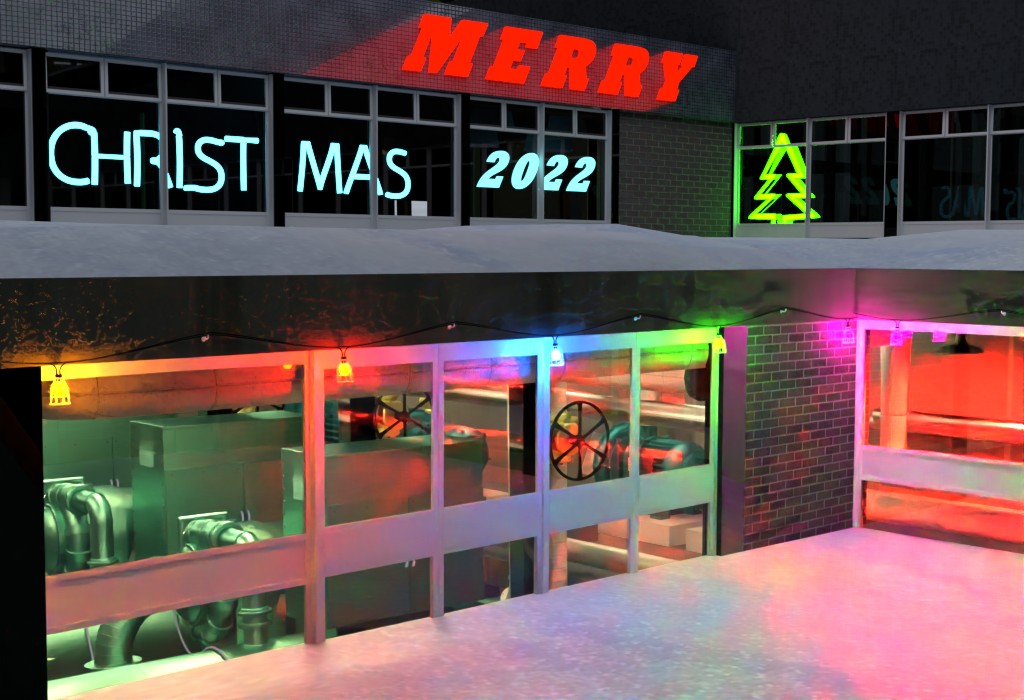 Merry Christmas 2022 scene
