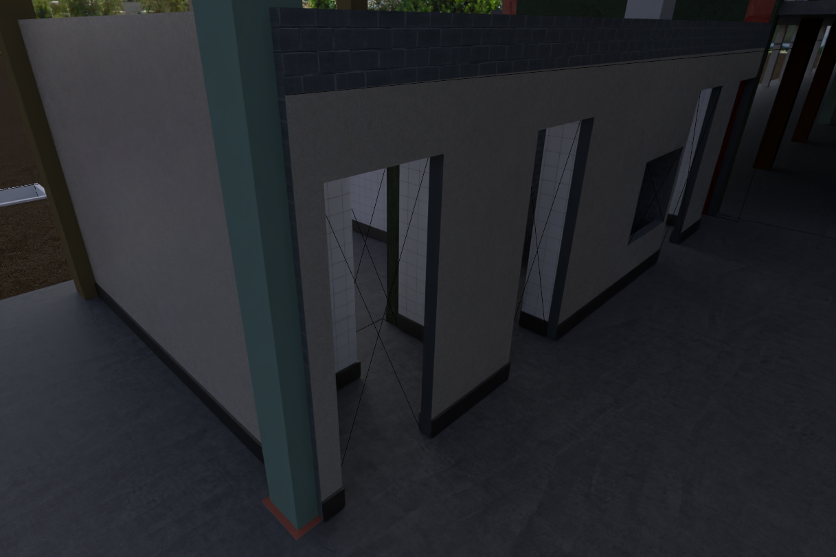 A Core 3rd floor toilets area - work in progress